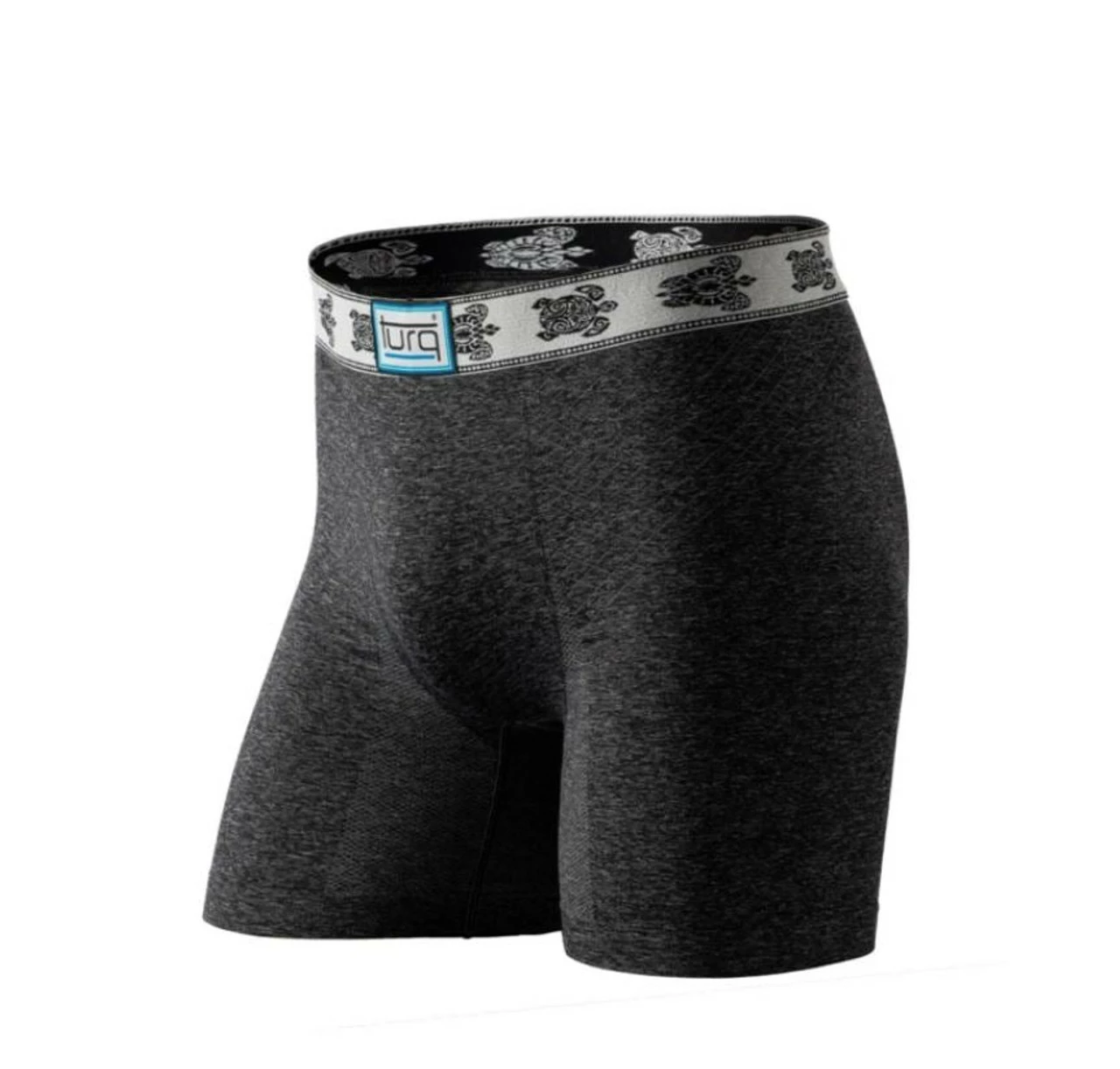 Turq® Mens Stoked Freestyle Sports Brief With Crush Waistband - Charcoal 1 Turq® Mens Stoked Freestyle Sports Brief With Crush Waistband - Charcoal
