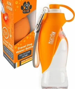 Mighty Paw Travel Dog Water Bottle 20oz - Orange