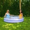 Pool Candy PoolCandy Mermaid Collection Glitter Inflatable Sunning Pool 60x60x15