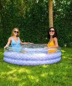 Pool Candy PoolCandy Mermaid Collection Glitter Inflatable Sunning Pool 60x60x15