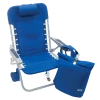 Rio Brands Rio 4 Position Lace Up Aluminum Backpack Chair With Removeable Bag - Blue