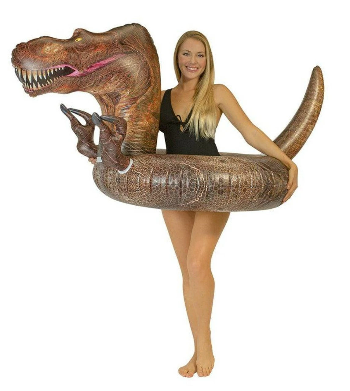 Pool Candy 42 Inch Inflatable T-Rex Pool Tube 2 Pool Candy 42 Inch Inflatable T-Rex Pool Tube - Image 2