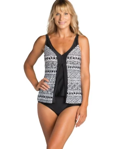 Ceeb Tiki Hut Flyaway Tankini Top