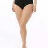 TYR SOLID HIGH WAISTED BOTTOM - BLACK