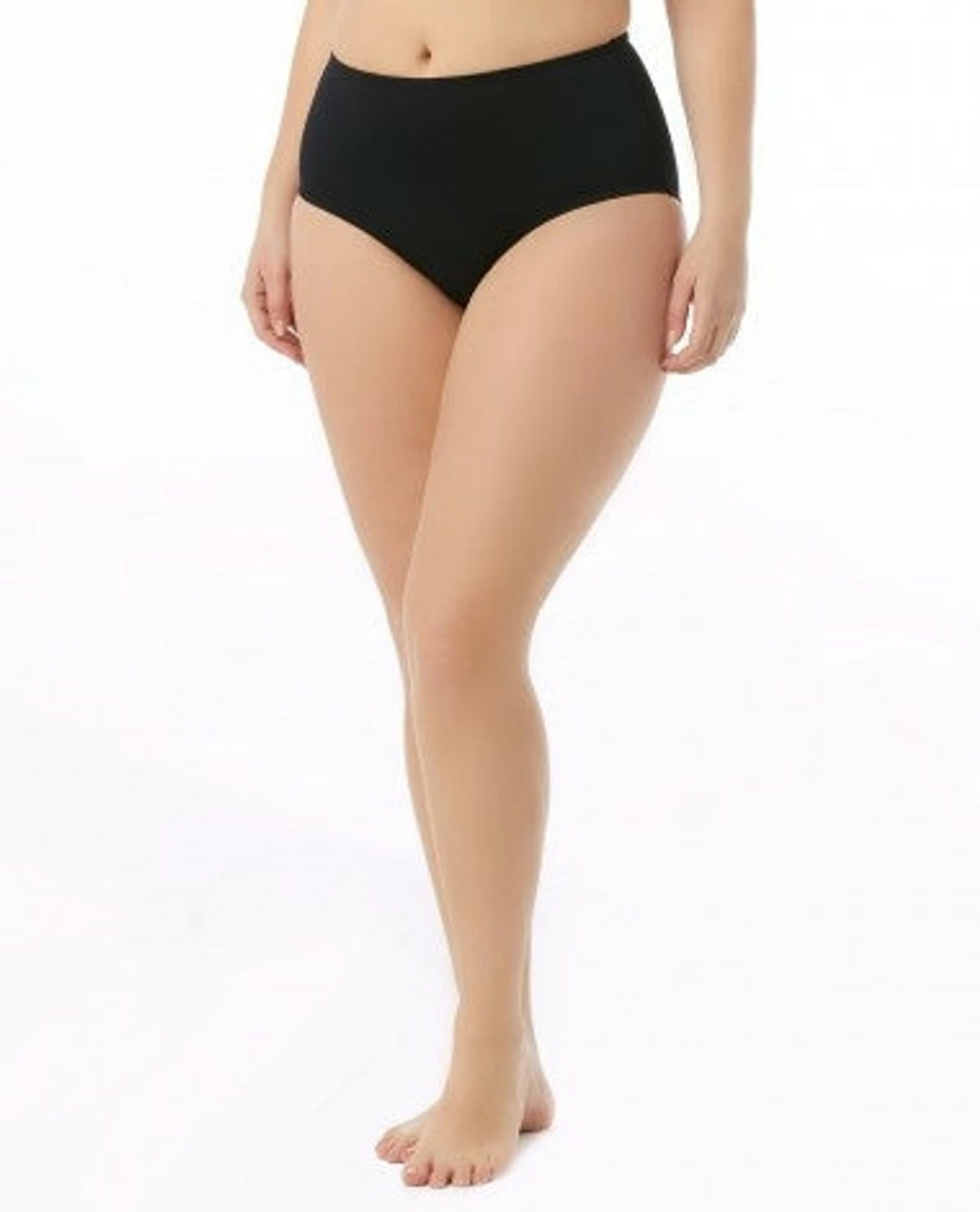 TYR SOLID HIGH WAISTED BOTTOM - BLACK 1 TYR SOLID HIGH WAISTED BOTTOM - BLACK