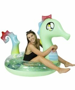 Pool Candy PoolCandy Jumbo Glitter Seahorse Beach & Pool Tube - 48in