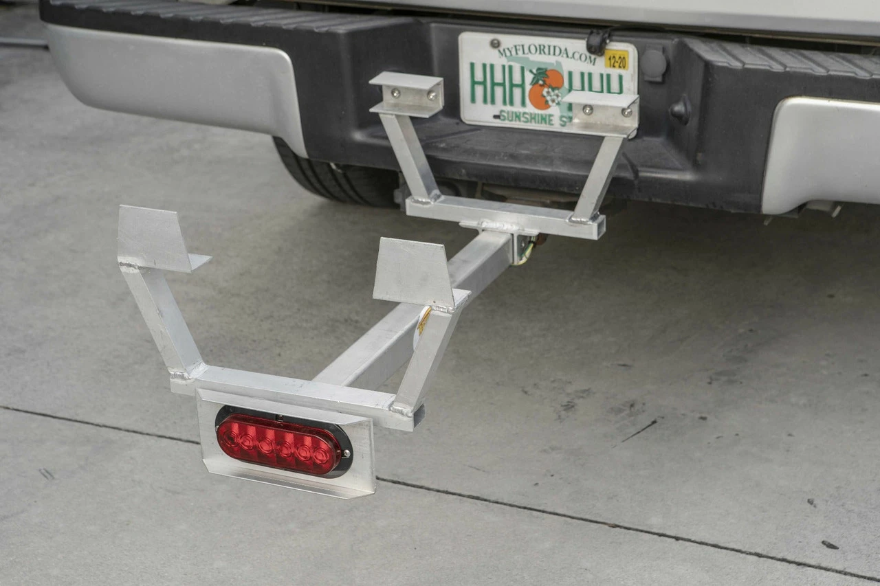 Alumacart Wagon Hitch W/LED Brake Light (Big Kahuna Solid Deck, Jupiter, Push, Pull) 3 Alumacart Wagon Hitch W/LED Brake Light (Big Kahuna Solid Deck, Jupiter, Push, Pull) - Image 3