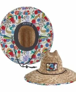 AVID AVH702 Sundaze Straw Hat - Fish Floral