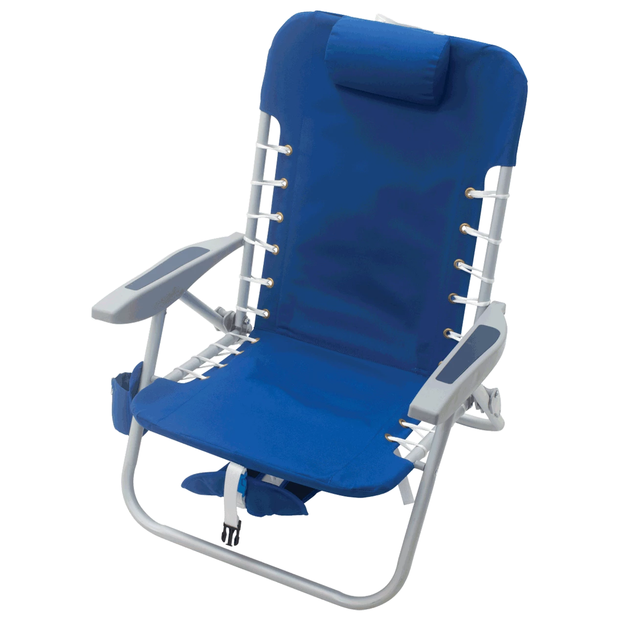 Rio Brands Rio 4 Position Lace Up Aluminum Backpack Chair With Removeable Bag - Blue 2 Rio Brands Rio 4 Position Lace Up Aluminum Backpack Chair With Removeable Bag - Blue - Image 2