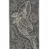 Sand Cloud 100% Turkish Organic Cotton Towel - Floral Dolphin Black - 38x64