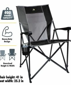 GCI Outdoor Eazy Chair XL Black- 400lb Weight Capacity -SUNFLOW Shop 2dd2cca049b60d3f367be89eed6966b6 47281.1669763648