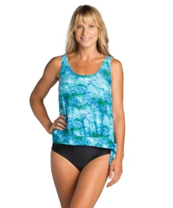 Ceeb South Seas Blouson Tankini Top