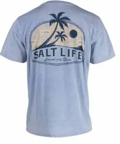 Salt Life® Land And Sea Short Sleeve Pocket Tee - Atlantic Blue