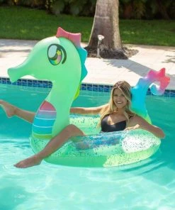 Pool Candy PoolCandy Jumbo Glitter Seahorse Beach & Pool Tube - 48in -SUNFLOW Shop 3e69b2182c43283e478e82dff79aade0 74481.1669771550
