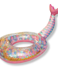 George Marshall 41" X 36" Glitter Mermaid Swim Ring