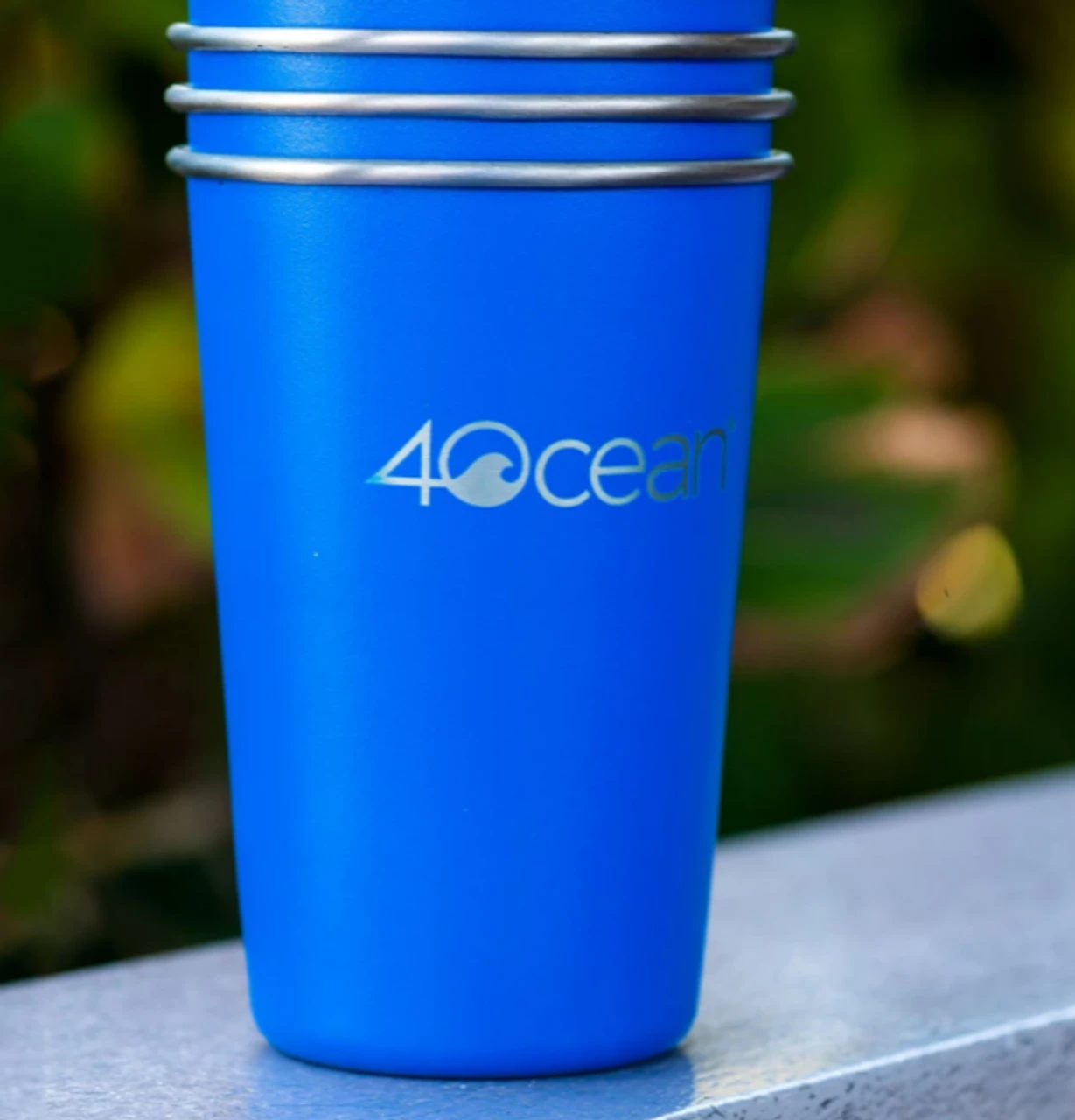 4ocean Reusable Stainless Steel Cups - 4 Pack 3 4ocean Reusable Stainless Steel Cups - 4 Pack - Image 3