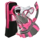 U.S. Divers Junior Purge Dry Top Snorkel Set With Bag - Pink