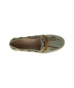 Sperry Top-Sider Sperry® Women's Barrelfish Linen Boat Shoe - Olive -SUNFLOW Shop 64485a17c3e1815ecd321d338d42c9ad 86118.1669754842
