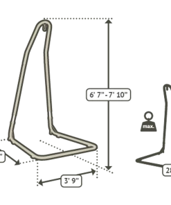 LA SIESTA® Mediterráneo - Powder Coated Steel Stand For Comfort Hammock Chairs - Anthracite 5 LA SIESTA® Mediterráneo - Powder Coated Steel Stand For Comfort Hammock Chairs - Anthracite -SUNFLOW Shop 66c94d5d63abf58eb6b96bef91d080f5 93963.1669768111