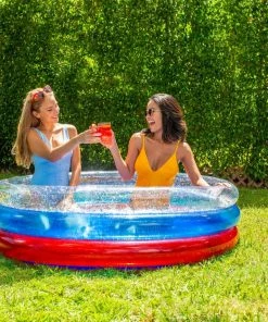 Pool Candy PoolCandy Stars & Stripes 3-Ring Inflatable Pool