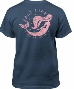 Salt Life® Free As The Sea Youth Shirt - Washed Navy