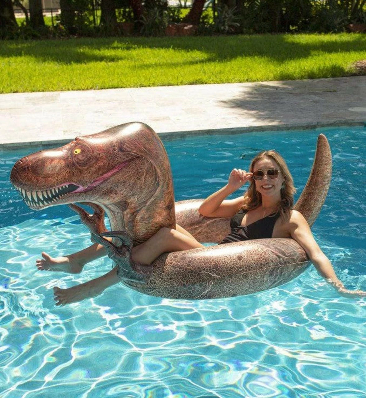 Pool Candy 42 Inch Inflatable T-Rex Pool Tube 3 Pool Candy 42 Inch Inflatable T-Rex Pool Tube - Image 3