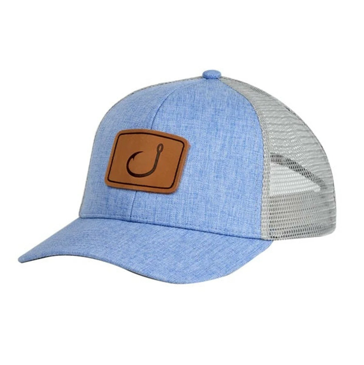 AVID AVH563 LayDay Trucker Hat -Blue Poly Chambray 1 AVID AVH563 LayDay Trucker Hat -Blue Poly Chambray