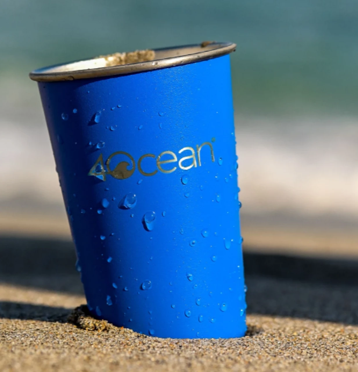 4ocean Reusable Stainless Steel Cups - 4 Pack 2 4ocean Reusable Stainless Steel Cups - 4 Pack - Image 2