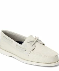 Sperry Top-Sider Sperry® Men's Authentic Original 2-Eye Linen Boat Shoe - Off White