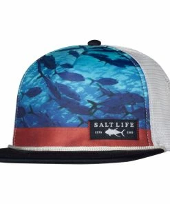 Salt Life® Respect Mesh Trucker Hat - Blue