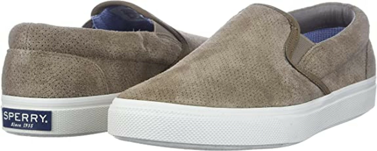 Sperry Top-Sider Sperry® Men's Striper PLUSHWAVE Slip On Sneaker - Taupe 7 Sperry Top-Sider Sperry® Men's Striper PLUSHWAVE Slip On Sneaker - Taupe - Image 7