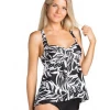 Ceeb Jungle Nights Empire Waist Tankini Top