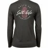 Salt Life® Women's Slice Of Paradise Long Sleeve Performance Tee - Black Heather