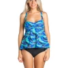Ceeb Ocean Pearls Empire Waist Tankini Top