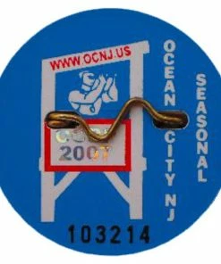 Shore Memories Ocean City NJ Beach Tag 2007 Photo Plaque