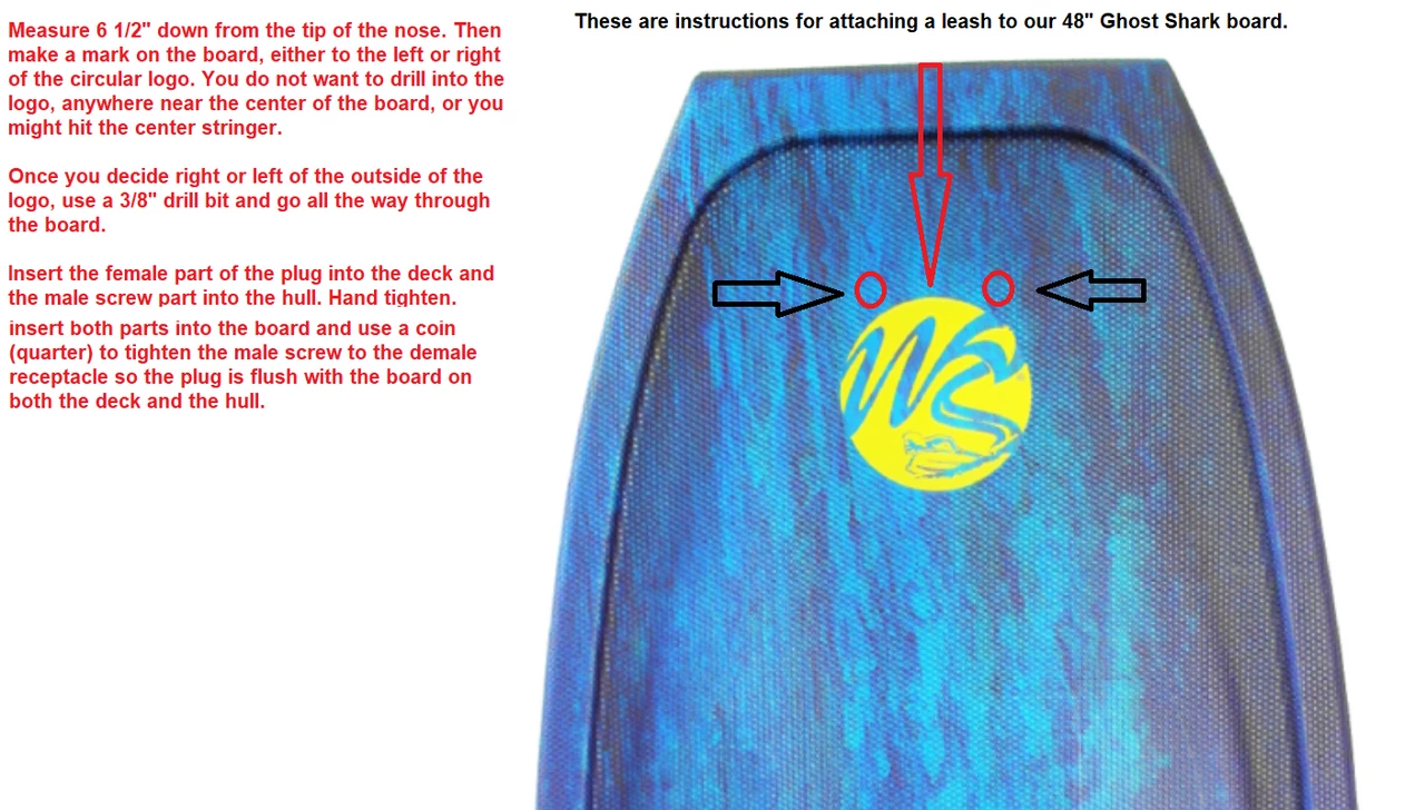 WAVE SKATER Ghost Shark 48" Multi-Use Board With LEASH 4 WAVE SKATER Ghost Shark 48" Multi-Use Board With LEASH - Image 4