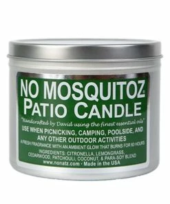 NoNatz No Mosquitoz 16oz.Tin Patio Candle