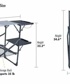 GCI Outdoor™ Slim-Fold Cook Station™ - Black Chrome -SUNFLOW Shop 98659fc385ff9535c9f8282e42524c64 13499.1669763507