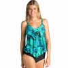 Ceeb Tropical Islands Ruffle Tankini Top