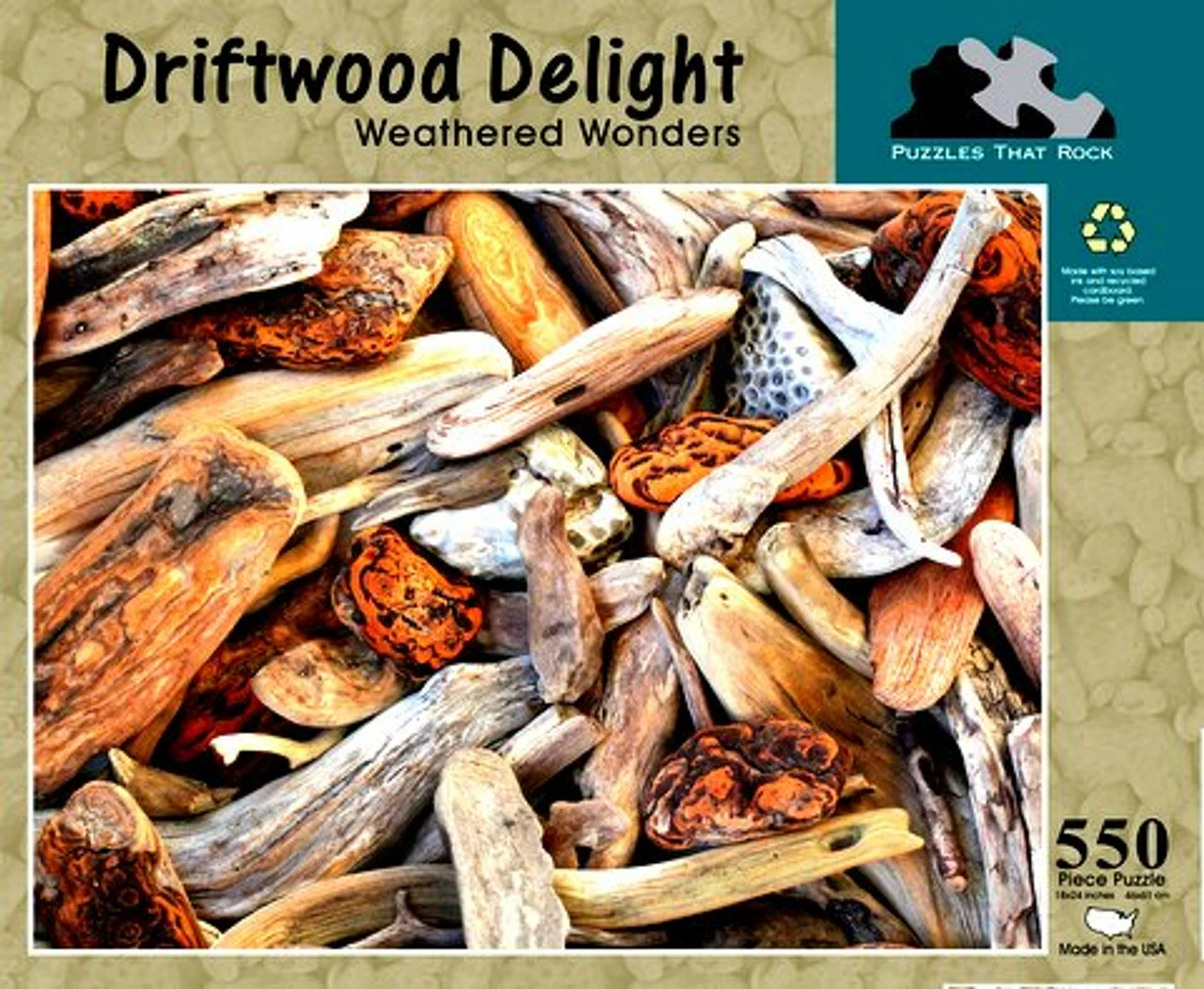 Puzzles That Rock 550 Piece Puzzle 18x24 - Driftwood Delight 1 Puzzles That Rock 550 Piece Puzzle 18x24 - Driftwood Delight