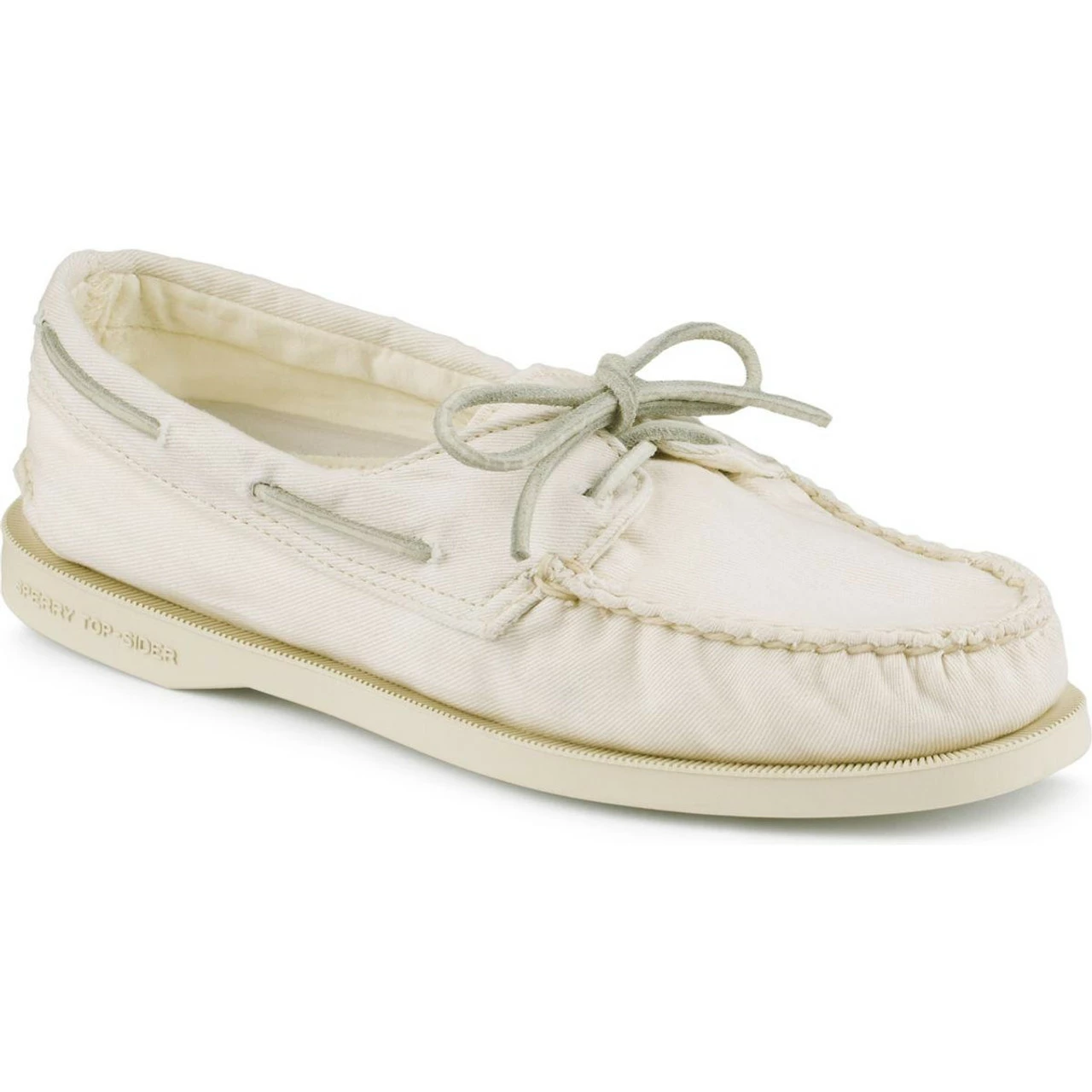 Sperry Top-Sider Sperry® Women's Authentic Original Washed Canvas 2-Eye Boat Shoe - Ivory 1 Sperry Top-Sider Sperry® Women's Authentic Original Washed Canvas 2-Eye Boat Shoe - Ivory