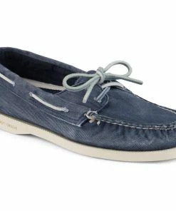 Sperry Top-Sider Sperry® Women's Authentic Original Washed Canvas 2-Eye Boat Shoe - Navy