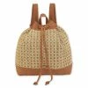 Sun N Sand Sun 'N' Sand® Poly Straw Drawstring Bag - Tan