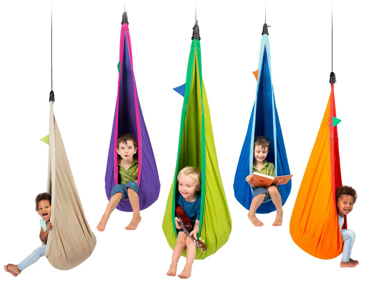 LA SIESTA® Joki - Organic Cotton Kids Hanging Nest With Suspension 2 LA SIESTA® Joki - Organic Cotton Kids Hanging Nest With Suspension - Image 2