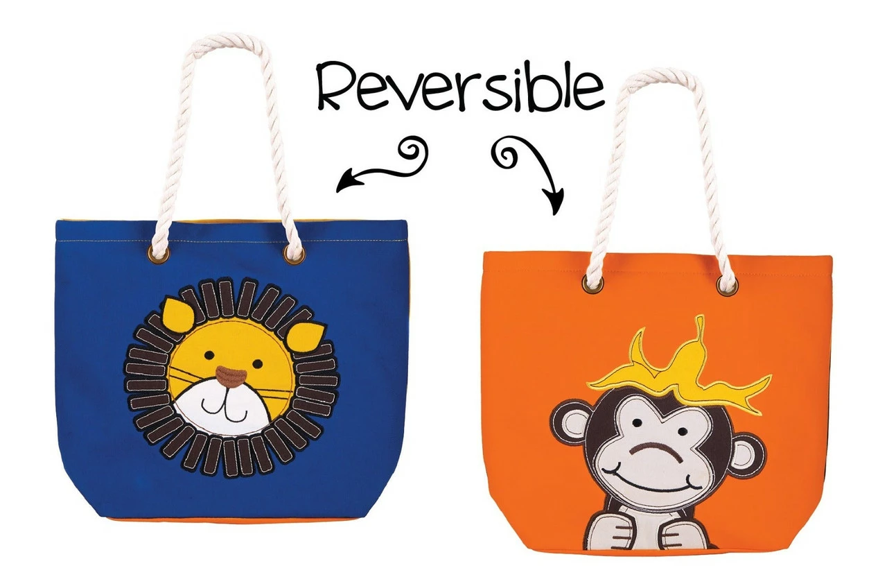 Luvali Convertibles Luvali Kid's Tote-Lion/Monkey 1 Luvali Convertibles Luvali Kid's Tote-Lion/Monkey