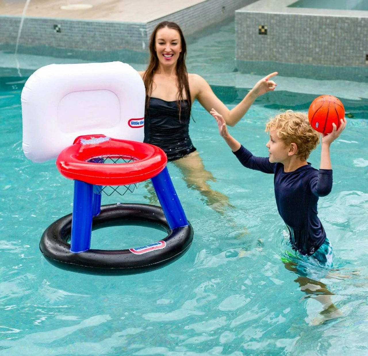 Pool Candy PoolCandy Little Tikes® Giant Splash N Fun Inflatable Floating Basketball 1 Pool Candy PoolCandy Little Tikes® Giant Splash N Fun Inflatable Floating Basketball