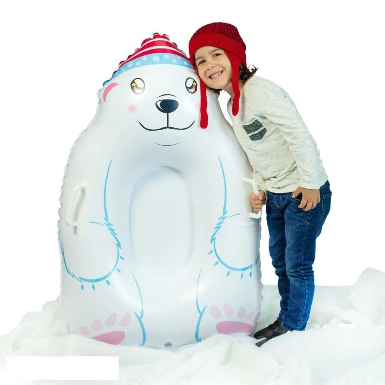 Pool Candy PoolCandy Inflatable Polar Bear Sled 2 Pool Candy PoolCandy Inflatable Polar Bear Sled - Image 2