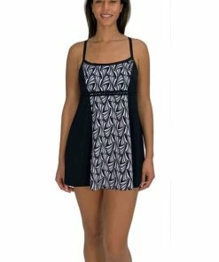 Fit4U Fit 4U™ Blocked Double Bow Dress -Twist N Turn - Black/White