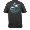 Salt Life® Chilling Marlin Short Sleeve Tee - Charcoal Heather