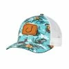 AVID MH12013 Fish Floral Trucker Hat - Hibiscus Honey